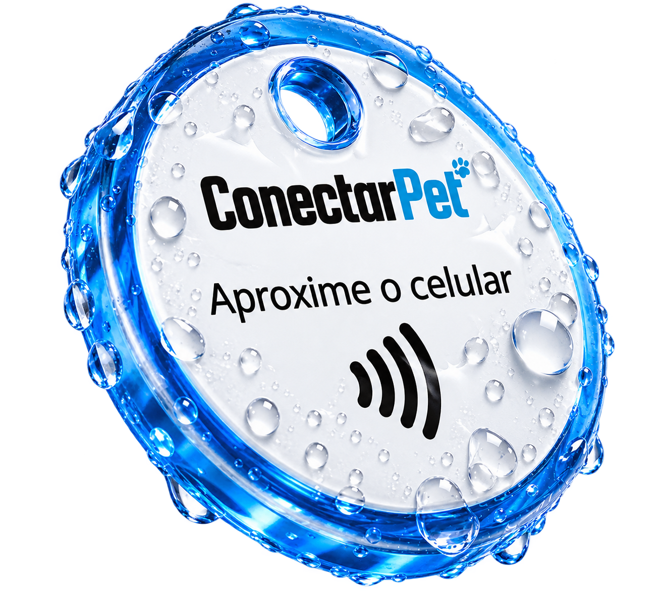 Celular encostando no produto